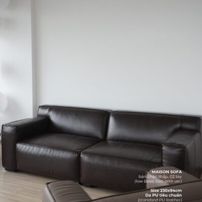 Sofa Maison 3 seater open-end chaise sofa low leg version
