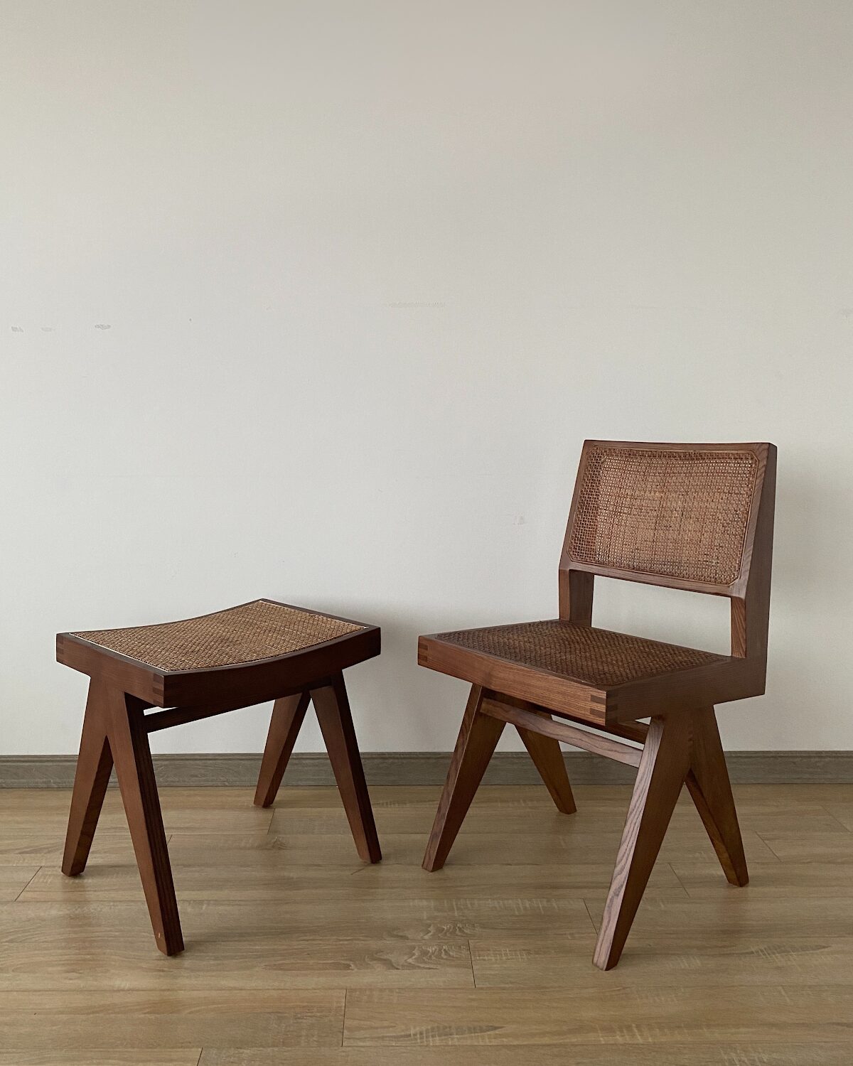 Pierre Jeanneret Dining Chair Leather