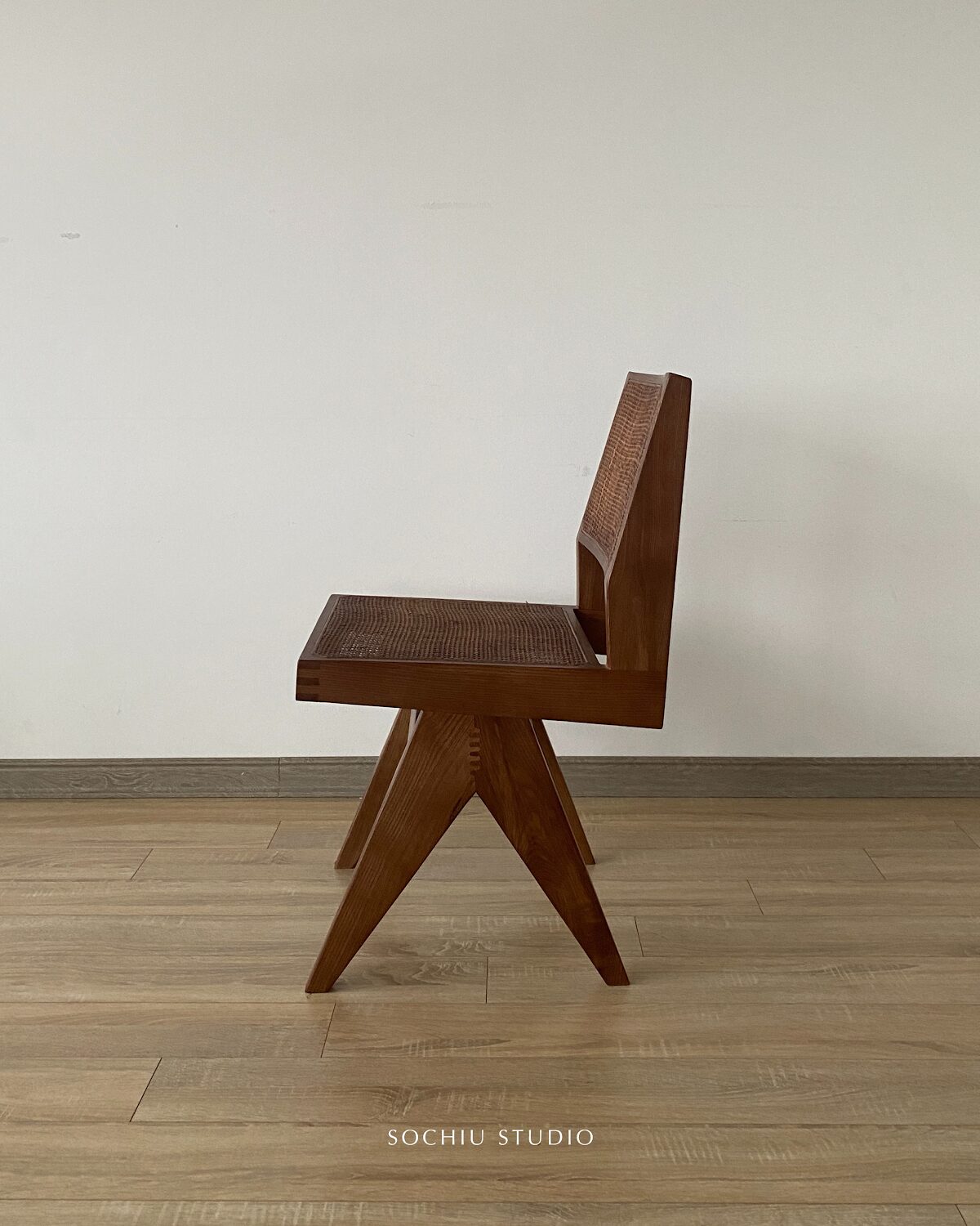 Pierre Jeanneret Dining Chair Leather