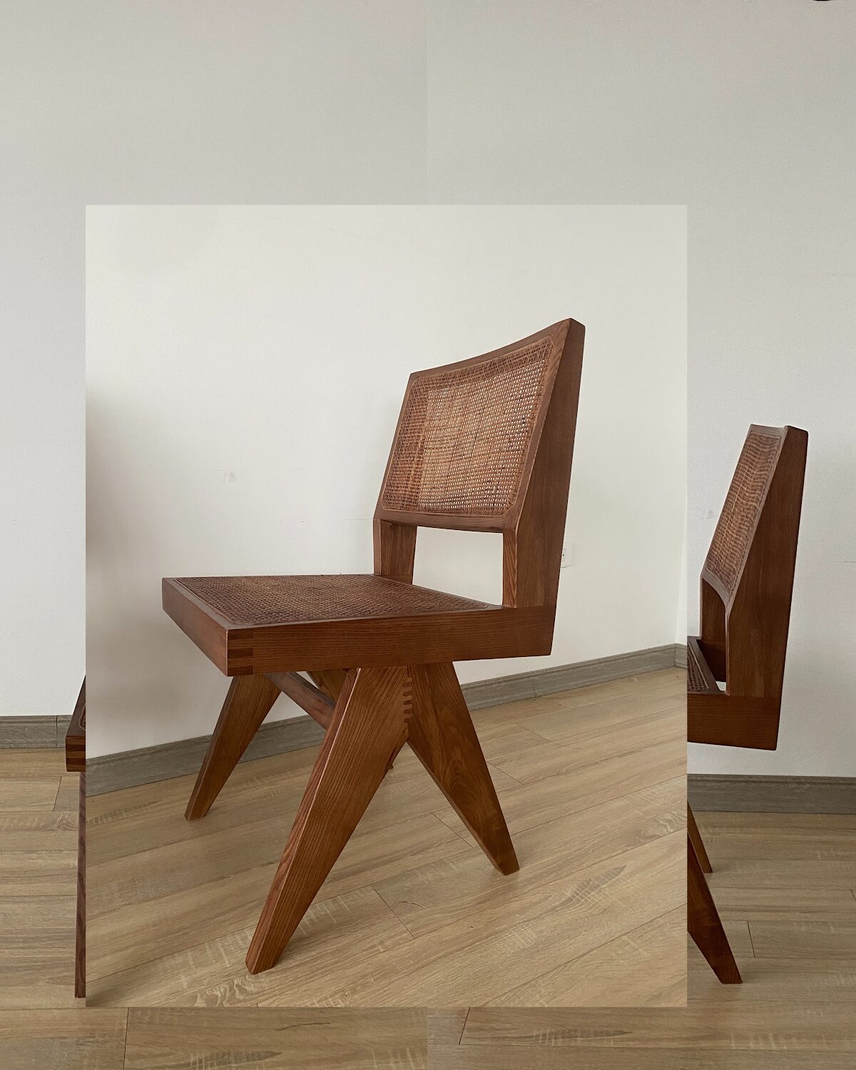 Pierre Jeanneret Dining Chair Leather