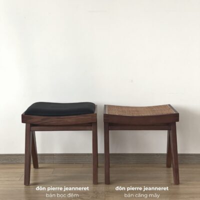Pierre Jeanneret Stool Leather